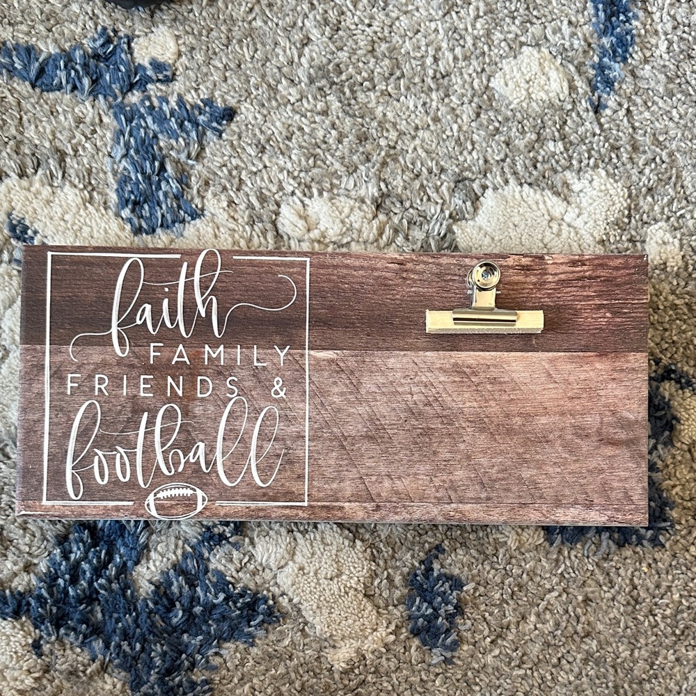 Wooden Plaque with Clip Dad Father Gift Birthday